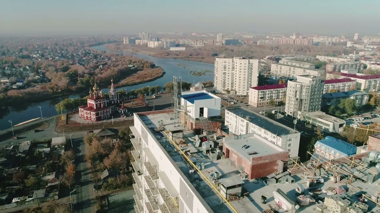 Полет на квадрокоптере - ЖК Династия